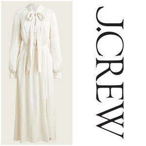 J.Crew Featherweight Satin Tie-Neck Dress / Size Small / 4 / item BD408